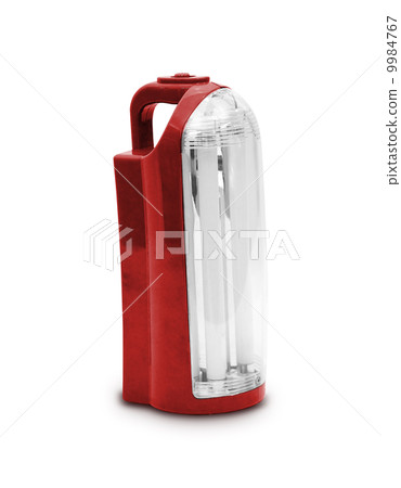 Red electrik latern on white background 9984767