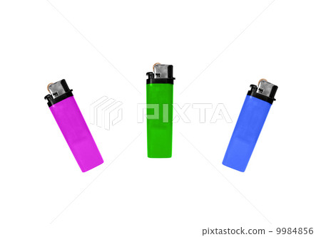 Lighter pink green blue colors isolated on white 9984856