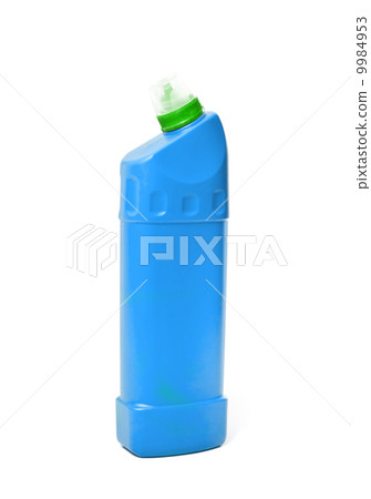 bottle of blue plastic cleaner bottle of blue plastic cleaner 9984953