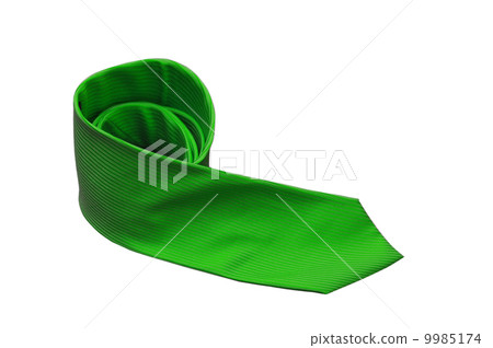 green tie isolated on a white background green tie isolated on a white background 9985174