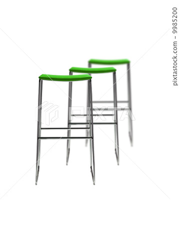 Stylish green cafeteria chair isolated 9985200