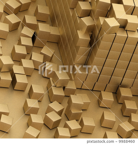 damaged assembling of gold blocks 9988460