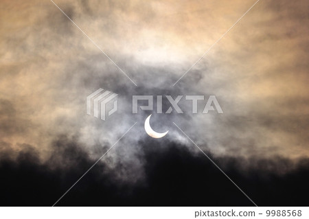 Beginning of the annual solar eclipse on May 21, 2012 9988568