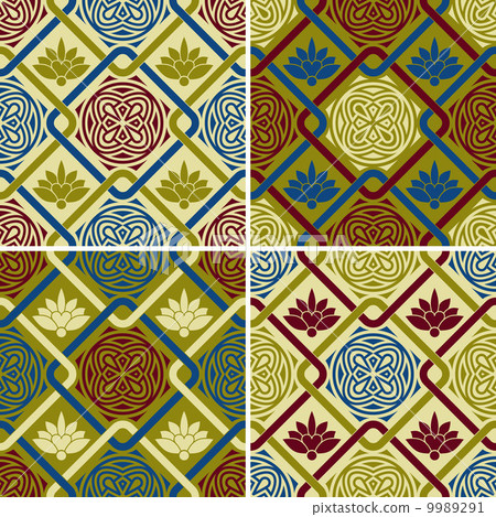 Vector Seamless  Floral Patterns 9989291