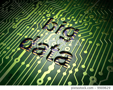 Big Data on circuit board background Big Data on circuit board background 9989629