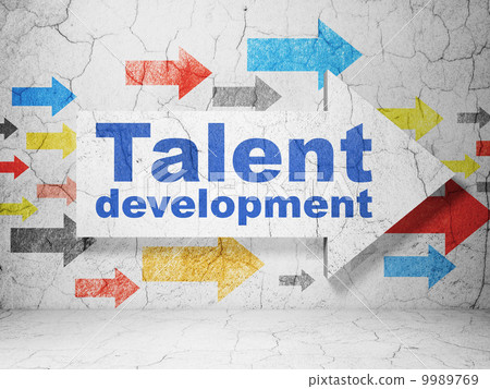 Education concept: arrow with Talent... - Stock Illustration [9989769 ...