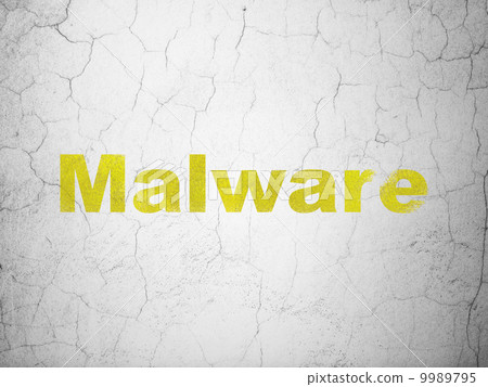 Privacy concept: Malware on wall background 9989795