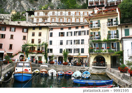 Italy. Lake Garda. Limone sul Garda town Italy. Lake Garda. Limone sul Garda town 9991595