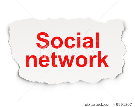 Social Network on Paper background 9991807