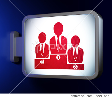 News concept: Business Team on billboard background 9991853