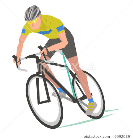 Cyclist champion vector illustration 9992089