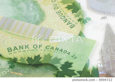 Close up of Bank of Canada imprint 9994722
