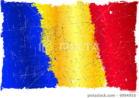 Romanian grunge flag Romanian grunge flag 9994958