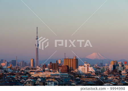 Tokyo Sky Tree and Mt. Fuji Tokyo Sky Tree and Mt. Fuji 9994998