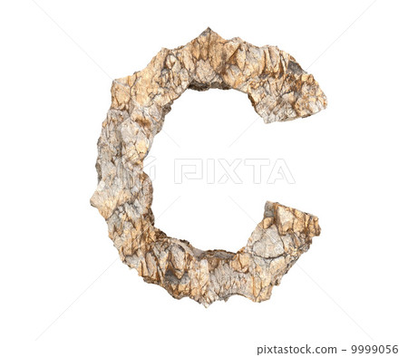 stone letter C stone letter C 9999056