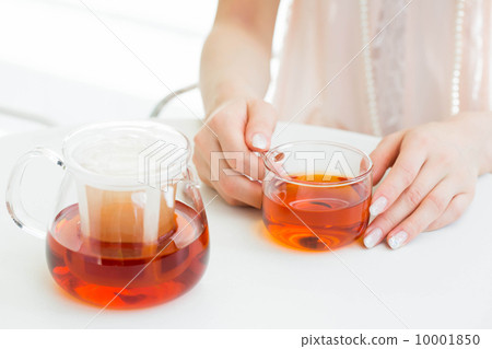 Woman drinking tea 10001850