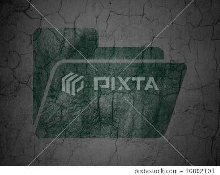 Business concept: Folder on grunge wall background Business concept: Folder on grunge wall background 10002101