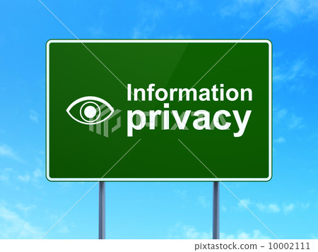 Protection concept: Information Privacy and Eye on road sign background Protection concept: Information Privacy and Eye on road sign background 10002111
