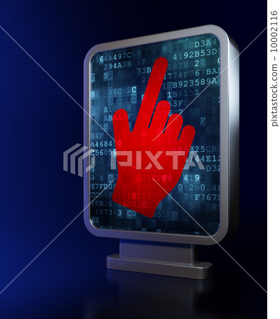 Marketing concept: Mouse Cursor on billboard background Marketing concept: Mouse Cursor on billboard background 10002116