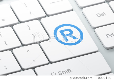 Law concept: Registered on computer keyboard background Law concept: Registered on computer keyboard background 10002120
