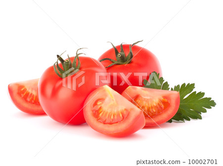 Tomato vegetables and parsley leaves still life Tomato vegetables and parsley leaves still life 10002701