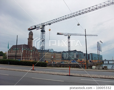 巨大的起重機瑞典馬爾默 10005332