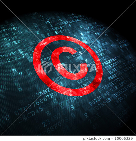 Law concept: Copyright on digital background 10006329