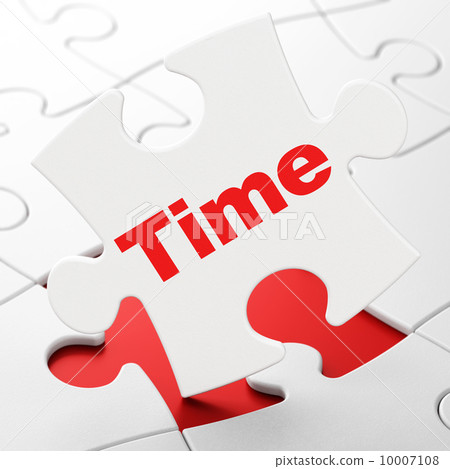 Time on puzzle background Time on puzzle background 10007108