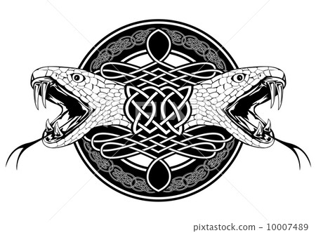 snake and Celtic patterns snake and Celtic patterns 10007489