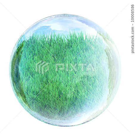 grass in glass bubble 10008586