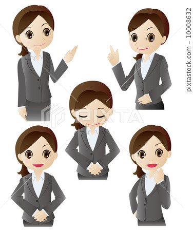 面部表情系列“變形OL” 10008632