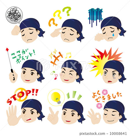 Facial expression series "Youth 1 in slinged width (dark blue)" Facial expression series "Youth 1 in slinged width (dark blue)" 10008641