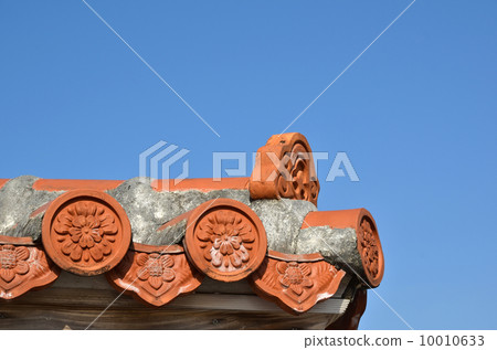 Okinawan roof detail Okinawan roof detail 10010633