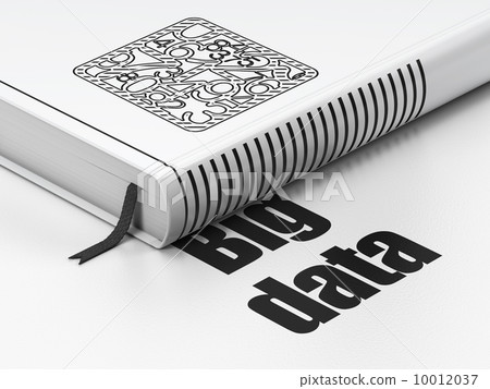 book Numbers, Big Data on white background 10012037
