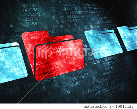 Finance concept: Folder on digital background 10012122