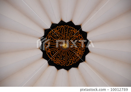 Decoration inside of Malaysia National Mosque  10012789