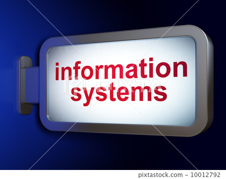 Data concept: Information Systems on billboard background Data concept: Information Systems on billboard background 10012792