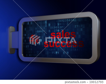 Advertising concept: Sales Success and Finance Symbol on billboard background Advertising concept: Sales Success and Finance Symbol on billboard background 10012793