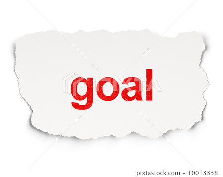 Advertising concept: Goal on Paper background Advertising concept: Goal on Paper background 10013338