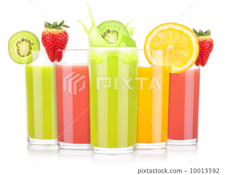 tasty summer fruit drinks in glass with splash tasty summer fruit drinks in glass with splash 10013592