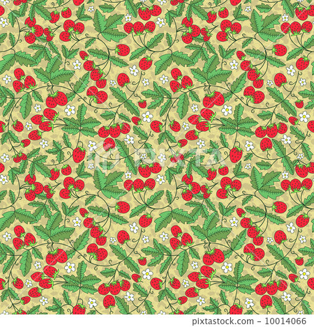 Seamless texture of juicy strawberries. 10014066