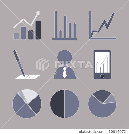 business analytical icons with graphs 10014072