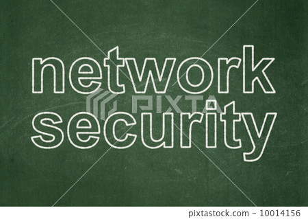 Privacy concept: Network Security on chalkboard background 10014156