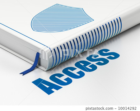 Protection concept: book Shield, Access on white background Protection concept: book Shield, Access on white background 10014292