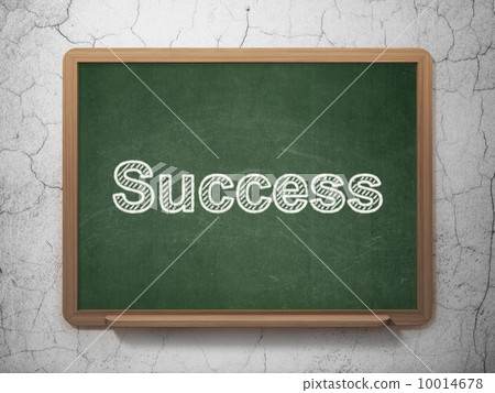 Finance concept: Success on chalkboard background 10014678
