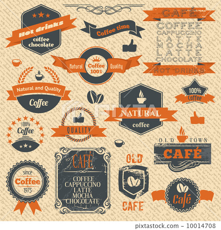 Vintage Coffee Stamps and Label Design Backgrounds Vintage Coffee Stamps and Label Design Backgrounds 10014708