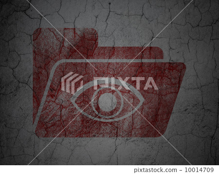 Business concept: Folder With Eye on grunge wall background Business concept: Folder With Eye on grunge wall background 10014709