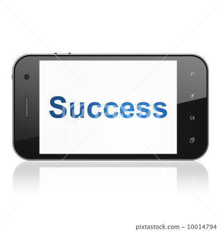 Business concept: Success on smartphone Business concept: Success on smartphone 10014794