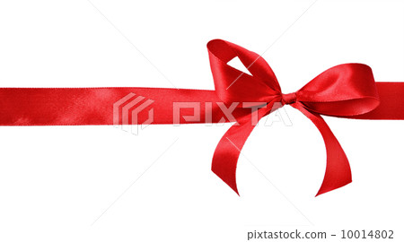 Red satin gift bow 10014802