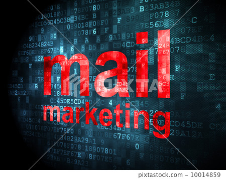 Advertising concept: Mail Marketing on digital background Advertising concept: Mail Marketing on digital background 10014859